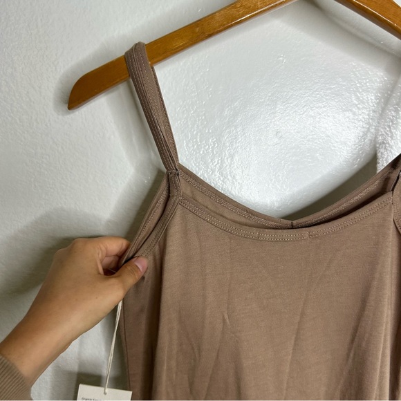 NWT MATE The Label Tencel Lounge Midi Tank Dress in Mushroom Size XS - Picture 8 of 13